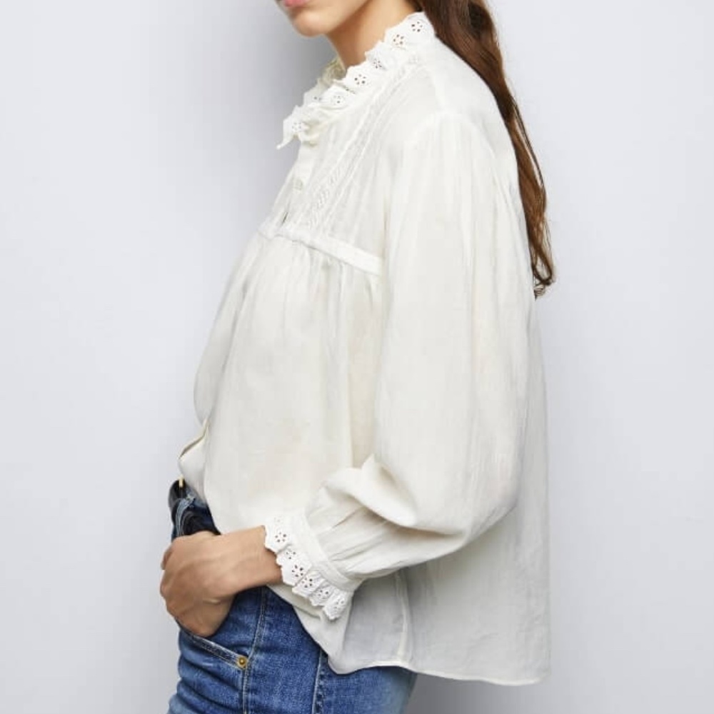 Nili Lotan Sarah Shirt - NWOT - Size M - Picture 3 of 9